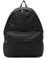 A.P.C. - A. P.C. Zip Pocket Backpack - Lyst