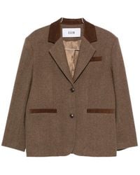 ELEH - Corduroy-Trim Blazer - Lyst