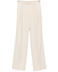 Berwich - Herringbone Pleated Trousers - Lyst