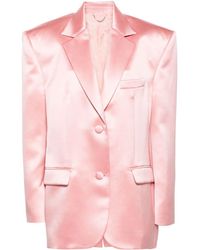 Magda Butrym - Single-Breasted Silk Blazer - Lyst