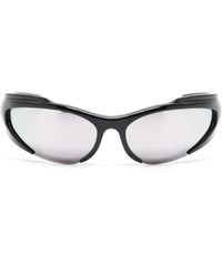 Balenciaga - Reverse Xpander Rectangle-frame Sunglasses - Lyst