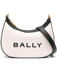 Bally - Logo-Print Canvas Crossbody Bag - Lyst