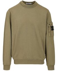 Stone Island - 6100019 Cotton Fleece Sweatshirt - Lyst