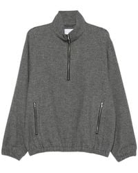 Ssstein - Half-Zip Elasticated Sweatshirt - Lyst