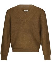 Entire studios - Elbow-Patch V-Neck Sweater - Lyst