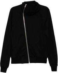 Rick Owens - Asymmetric-Zip Funnel-Neck Jacket - Lyst