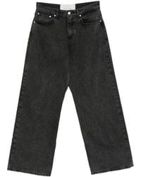 ERL - Embroidered-Logo Wide-Leg Jeans - Lyst