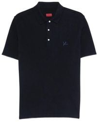Isaia - Logo-Detail Polo Shirt - Lyst