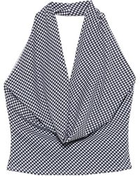 Frankie's Bikinis - Jay Gingham Halterneck Top - Lyst
