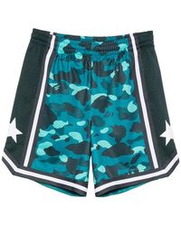 A Bathing Ape - Abc Camo Sta Shorts - Lyst