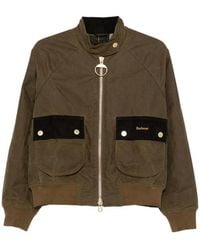 Barbour - Corduroy-Trim Zip-Fastening Jacket - Lyst