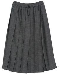 Fabiana Filippi - Pleated Drawstring-Waistband Midi Skirt - Lyst