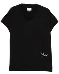 Rhude - Logo-Embroidered Cap-Sleeve T-Shirt - Lyst