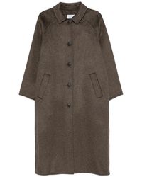The Dynamis Studio - Single-Breasted Wool-Blend Coat - Lyst