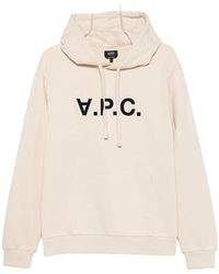 A.P.C. - A. P.C. Logo-Print Hoodie - Lyst