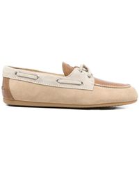 Miu Miu - Neutrals Loafers - Lyst
