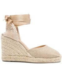 Castañer - Carina Tie-Fastening Wedge Espadrilles - Lyst