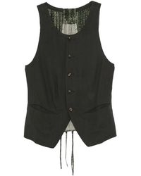 Ziggy Chen - Patterned-Panel Vest - Lyst