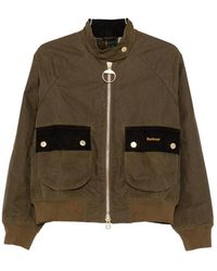 Barbour - Corduroy-Trim Zip-Fastening Jacket - Lyst