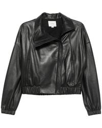 Vince - Leather Bomber Jacket - Lyst