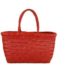 Dragon Diffusion - Mini Flat Gora Woven Tote Bag - Lyst