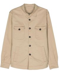 Mazzarelli - Long-Sleeve Cargo Shirt - Lyst