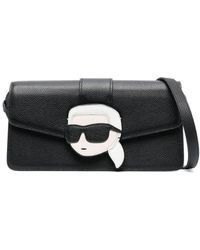 Karl Lagerfeld - K/Ikonik 2.0 Leather Shoulder Bag - Lyst