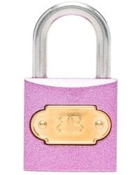Balenciaga - Logo Charm Keyring - Lyst
