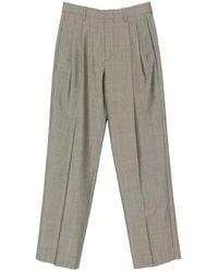 Victoria Beckham - Pleated-Design Trousers - Lyst