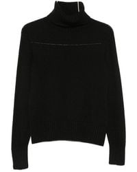 Aragona - Roll-Neck Ribbed-Trim Sweater - Lyst