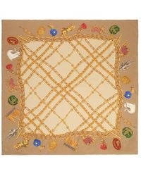 Burberry - Neutrals Scarves - Lyst