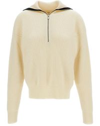Barena - Ribbed-Knit Half-Zip Sweater - Lyst
