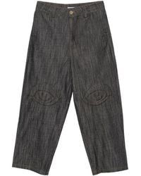 House of Errors - Eye-Patchwork Wide-Leg Jeans - Lyst