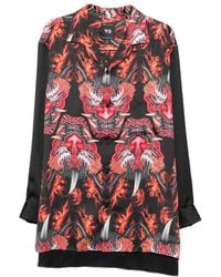 Y-3 - Graphic-Print Button-Down Shirt - Lyst