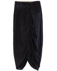 Ziggy Chen - Ruched Midi Skirt - Lyst
