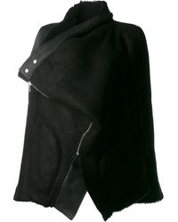 Rick Owens Foldover Jacket - Black