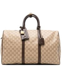 Gucci - Neutrals Luggage & Holdalls - Lyst