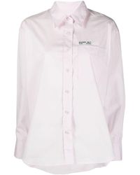 Closed - Logo-print Long-sleeved Shirt - Lyst