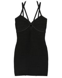 Hervé Léger - Erin Bandage Strappy Mini Dress - Lyst