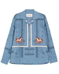 BAZISZT - Ranch Horse-Motif Bandana Shirt - Lyst