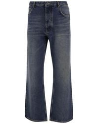 Off-White c/o Virgil Abloh - Off- Arrows-Print Straight-Leg Jeans - Lyst