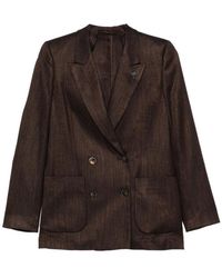 Lardini - Double-Breasted Peaked-Lapel Blazer - Lyst