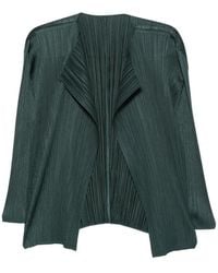 Pleats Please Issey Miyake - Pleated Crossover-Front Top - Lyst