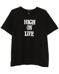 R13 - Slogan-Print T-Shirt - Lyst