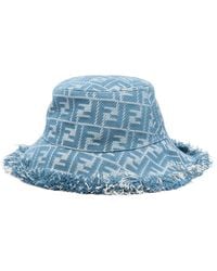 Fendi - Ff-Jacquard Bucket Hat - Lyst