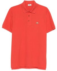 Etro - Button Logo-Detail Polo Shirt - Lyst
