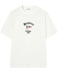 Burberry - Neutrals T-Shirts & Vests - Lyst