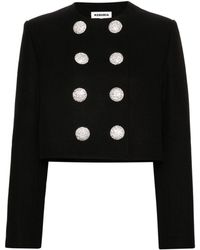 George Keburia - Cropped Double-Breasted Jacket - Lyst
