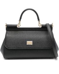 Dolce & Gabbana - Medium Sicily Leather Tote Bag - Lyst