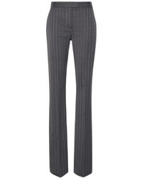 Sportmax - Pinstripe Split-Hem Trousers - Lyst